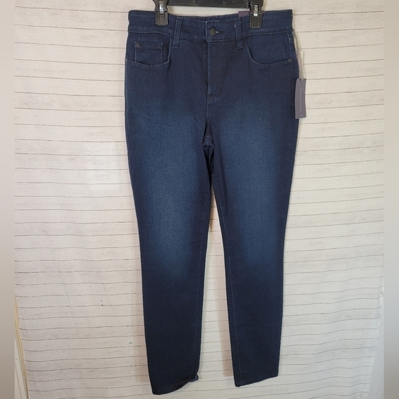 NYDJ NORWELL WASH DENIM LEGGINGS, SZ 8 - Picture 2 of 12